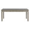 TREXM 6-Piece Retro 72'L Rectangular Dining Table Set with 4 Drawers, 4 Upholstered Chairs & 1 Bench for Dining Room (Grey)