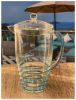 Leading Ware 2.5 Quarts Water Pitcher with Lid, Swirl Unbreakable Plastic Pitcher, Drink Pitcher, Juice Pitcher with Spout BPA Free