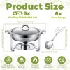 Round Buffet Catering Dish For Home and Outdoor 2 Pcs/ Sets