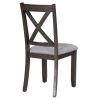 TREXM 6-Piece Family Dining Room Set Solid Wood Space Saving Foldable Table and 4 Chairs with Bench for Dining Room (Espresso)