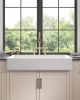 37 Inch Farmhouse Kitchen Sink, Apron Front Kitchen Sink Single Bowl White Fireclay Porcelain Ceramic Farm Kitchen Sinks 37"L x 19"W x 8"H