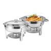 Round Buffet Catering Dish For Home and Outdoor 2 Pcs/ Sets