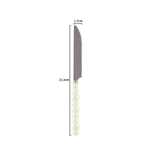 Ceramic Pearl Handle Knife Fork And Spoon Household Eating Soup Spoon Western Foodsteak Knife And Fork