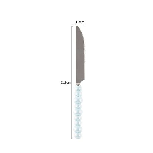 Ceramic Pearl Handle Knife Fork And Spoon Household Eating Soup Spoon Western Foodsteak Knife And Fork