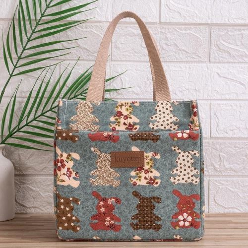 Lunch At Work Lunch Box Bag Aluminum Foil Thickening Handheld Canvas Insulation