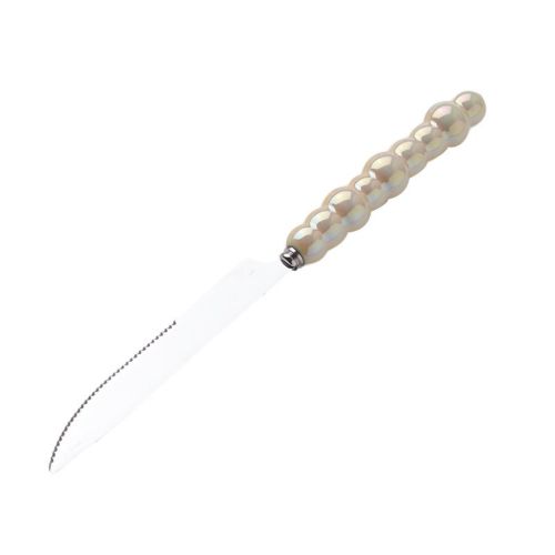 Light Luxury Ceramic Pearl Handle Knife Fork And Spoon Creative Stainless Steel Tableware Light Luxury Ceramic Pearl Handle Knife Fork And Spoon Creative Stainless Steel Tableware