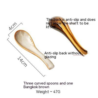 Household Restaurant Kiln Baked Spoon Tableware