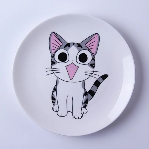Cartoon Cat Western-style Ceramic Plate